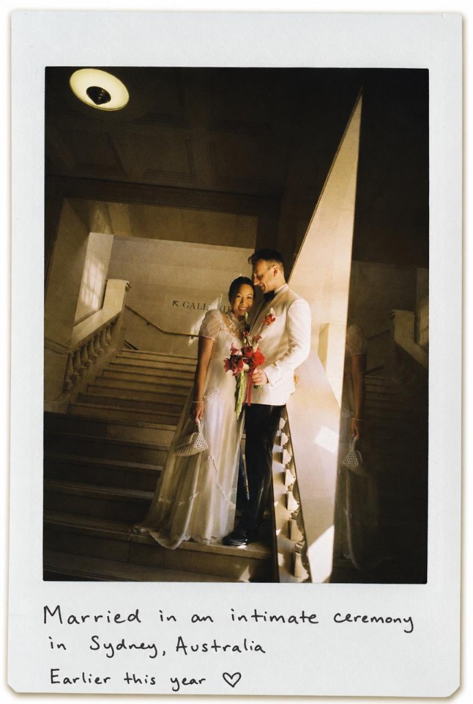 Jamie and Lilly at their intimate wedding ceremony in Sydney